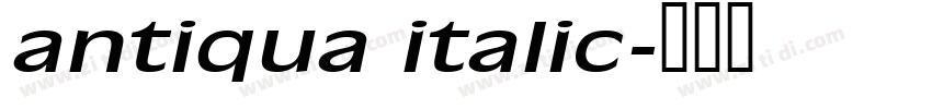 antiqua italic字体转换